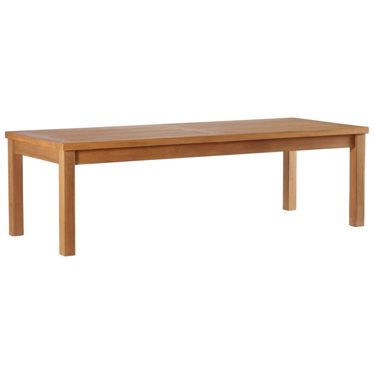 Modway Upland Outdoor Patio Teak Wood Coffee Table EEI 4122 NAT